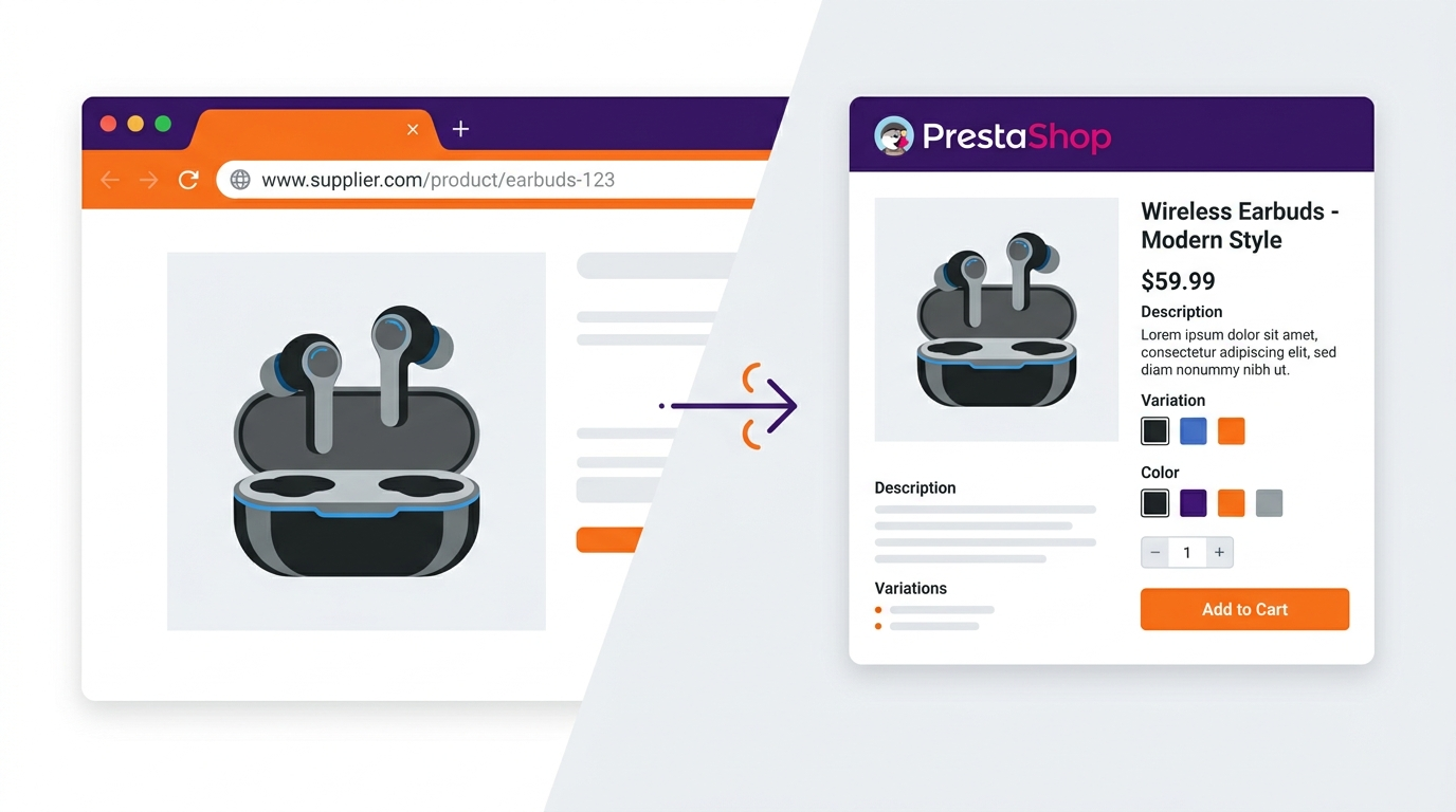 Importer un produit depuis une URL dans PrestaShop : comparatif des méthodes